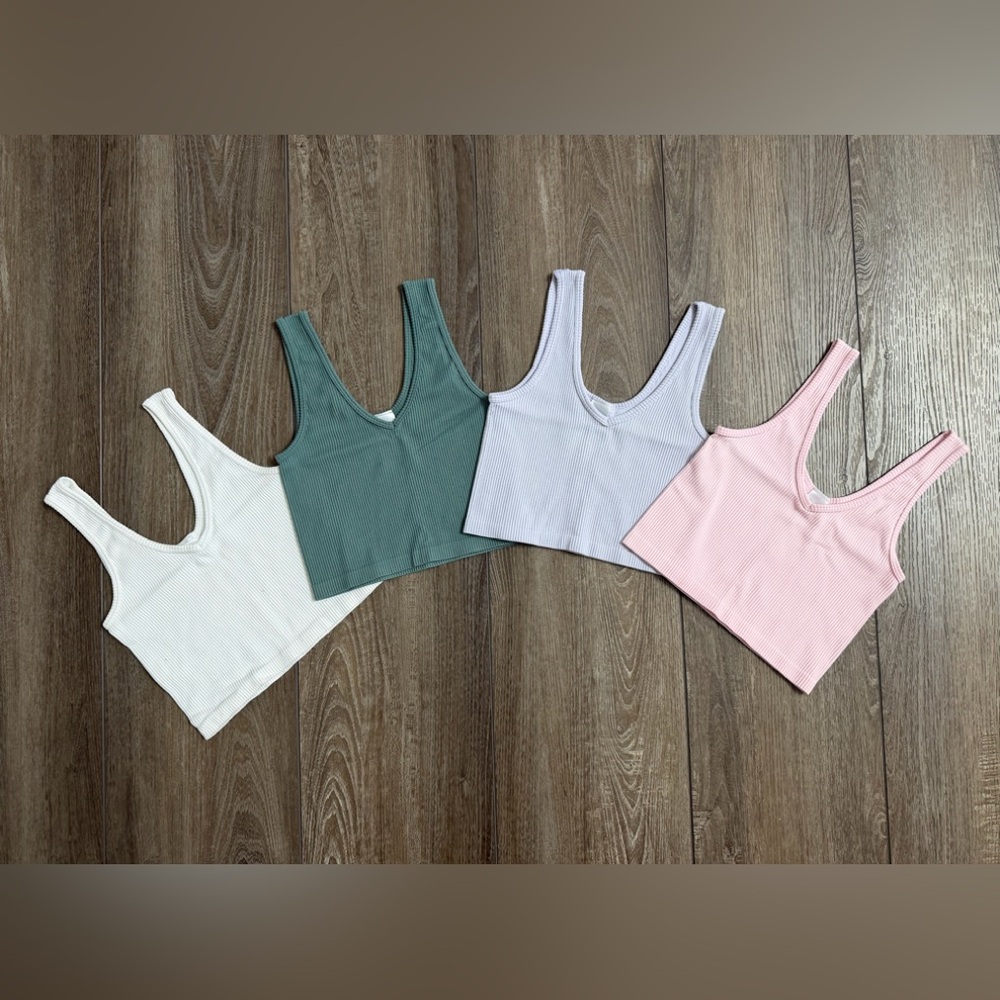 Suzette Collection - Lot of 4 Boutique Ribbed Tank Tops - Size 7-14